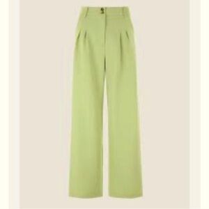 NWT Cider lime green high waisted wide leg pants 💚